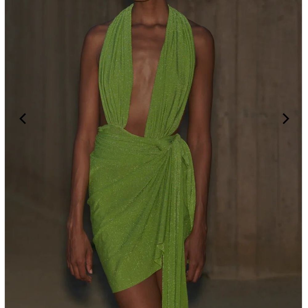 New baobab green mini dress